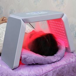 2022 New 3D Laser Hair Growth Spray 7 Colour Pdt Led Photon Cold Spray Skin Care Light Therapy Beauty Machine With Steamer