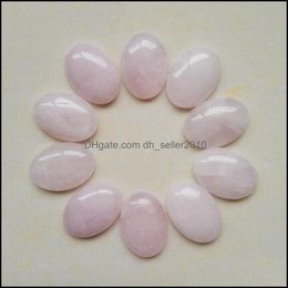 Stone Natural Oval Cabochon Loose Beads Opal Rose Quartz Turquoise Stones Face For Reiki Healing Crystal Necklace D Dhseller2010 Dhnjv