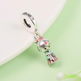 Authentic 925 Sterling Silver Beads Korean Doll Hanbok Dangle Charms Fits European Pandora Style Jewelry Bracelets & Necklace DIY Gift For Women 799499C01