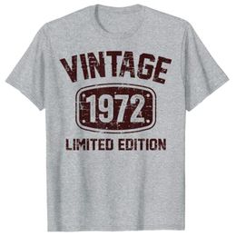 Men's T-Shirts Years Old Vintage 1972 Limited Edition 50th Birthday T-Shirt For Women Men Customized ProductsMen's2283