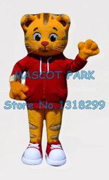 Mascot doll costume high quality little cat tiger mascot costume adult size cartoon tiger theme school colleage sport carnival fancy dress k