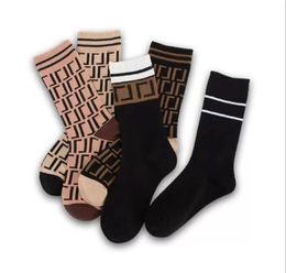 Designer design Men's Women's 5-Pair Pack Long Socks brand letter printing casual stockings