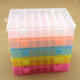 Jewellery Pouches Bags Fashion Transparent Detachable 24 Grid Plastic Box Case High Quality PP With Lid Packaging Spare Part Beaded Storage Ed