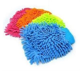 Wholesale Microfiber Snow Neil Fibre high density car wash mitt gloves towel