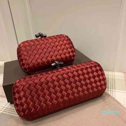 Hand Woven Small Satin Handbag Dinner Purses Ladies Luxury Discount Handbags Designer Clutch Bag Purse Evening