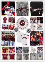 Xflsp 2022College Custom USC South Carolina Gamecocks Stitched Baseball Jersey 28 Vytas Valincius 23 Jack Mahoney 2 Jalen Vasquez 31 David Cromer 32