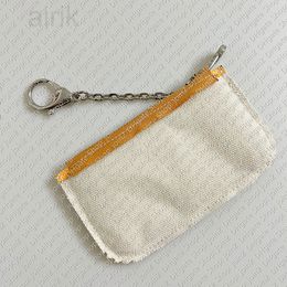 Designer Ladies Vintage Purse Canvas Credit Card Holder Coin Purse Car Key Bag Keychain Ladies Cardholder Bag Charm Pocket
