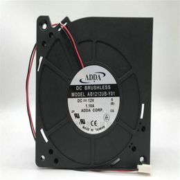 Original ADDA AB1212UB-Y01 12V 1.10A 12CM 12032 two-wire blast cooling fan