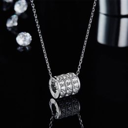 Lockets Fashion Jeweearrings Necklace S925 Silver Platinum-plated Mosan Diamond Rose Gold Classic Pendant For WomenLockets