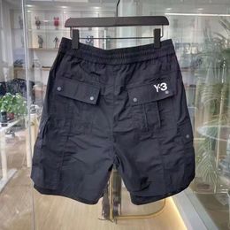 Shorts Men Women Beach Pants Y3 Casual Polyester Sports abbigliamento con design delle tasche