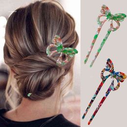 Fashion Clip Women Colourful Butterfly Shape pin Girls Accessories Clips Hair Sticks Headwear New AA220323