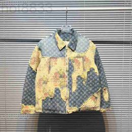 Men's Jackets Designer Menswear designer letter print down sweatshirt fashion high street short sleeve winter casual thermal jacket top QHX2