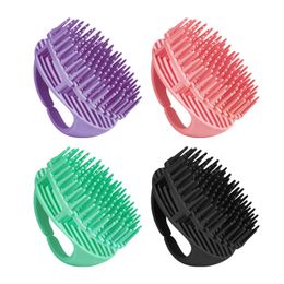 Silicone Head Body Scalp Massage hair BrushesShampoo Brush Hairs Washing Comb Shower Bath SPA Massage tools