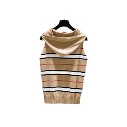 fashion designer women Tanks tank cami Striped Color collision knitted vest female lady Girls suspenders waistcoats thin summer ice silk sleeveless Tank Tops M-XXL