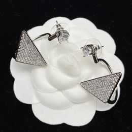 Top Paris Jewelry Accessories Women Hoop Earrings Luxury 18K Gold Ear Studs Lady Nice Christmas gift 0S