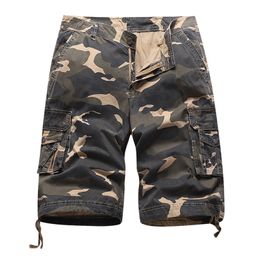 Summer Camouflage Tactical Cargo Shorts Men Khaki Jogger Military Cargo Shorts Men Cotton Casual Loose Men Shorts 220622