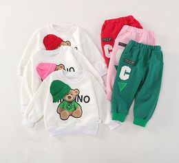 children two-piece set girls clothing sets fashionable girl baby spring wear long sleeve baby suits factory price