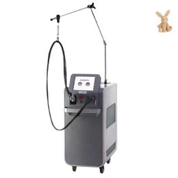 2022 New arrival 755+1064nm double wavelength Fibre laser permanent hair removal machine 5mm-18mm changable spot size in a beautiful reasonable wholesale price