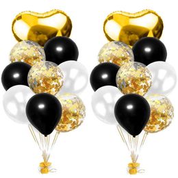 Party Decoration Balloon Birthday Deco Wedding Favors Black Gold Ballon Babyshower Helium Balloons Decorations Kids BallsParty