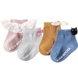 cheap stuff wholesale Australia - Pair Baby Girl Boy Socks Lace Ruffle Arch Newborn Bebe Cheap Stuff Floor Anti Slip Sox Kids Infantil Clothes accessories J220621