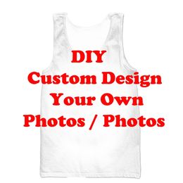 3D Print DIY Custom Design Image Men Tank Tops Vest Sleeveless Women Shirt Unisex Anime Men s Fashion Suppliers For Drop Shipper 220707