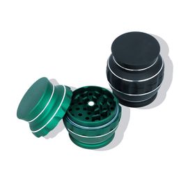 63MM Diameter Mix Colour Vase Shape Aluminium 4 Layers Smoking Metal Tobacco Herb Grinders Crusher Wholesale Smoke Pipe Accessories