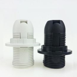 Lamp Holders & Bases 1pcs/5pcs E14 Light Bulb Holder Base Socket Lampshade Collar Splitter Screw Converter Black White For Home Led Lighting