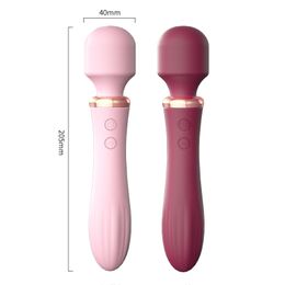 Powerful Variable Frequency Heating Vibrator Adult Products Female Fun Double Shock AV sexy