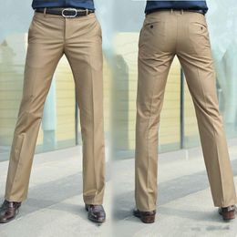Men's Suits & Blazers Men's 2022 Fashion Spring Autumn Business Casual Pants Men Solid Color Long Trousers Male Loose Work Suit O88Men's