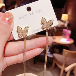 Dangle & Chandelier Beautiful Golden Earrings Animal Jewellery Accessories Long Tassel Butterfly Women Trendy 2022 WholesaleDangle Mill22