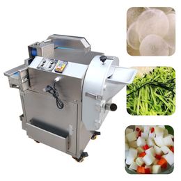 Automatic Double head vegetable fruit cutter slicing dicing shred cutting machine for sale made in China