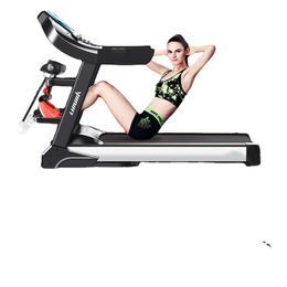 Household Lifting Shock Absorption Luxury Multi-function Treadmill Large Screen Ultra-wide Treadmill Running Gym Machine