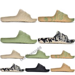 Adidas Originals Adilette 22 Slides homens Mulheres Designer Slipers Slides Sandals Moda Magia Lime St Desert Sand Black Grey Slipper Slipe Sabra 36-45