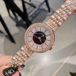 Wristwatches Arrived Brand Full Zircons Crystals Jewellery Watches For Women Steel Bracelet Watch Quartz Waterproof Analogue Wrist WatchWristwat