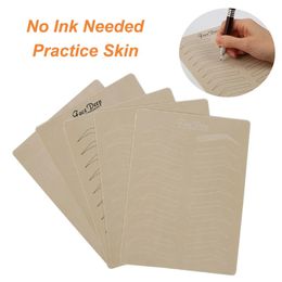skin ink Canada - 5pcs Tattoo Practice Skin No Ink Needed Microblading Accessories Permanent Makeup 3D Eyebrow Artificial Skin for Body Art Beginner234N