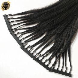 6d hair 2generation 160g 200strands prebonded 16 18 20 22 24inch brazilian european human hair extension