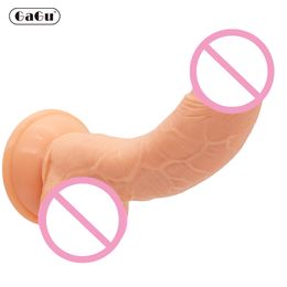 Realistic Dildo Small G Spot Curved Upturned Cock Soft sexy Toy Lesbian Women Toys