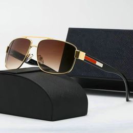 mens square Linea Rossa Eyewear Collection sunglasses Gold Black sport Sunglasses Grey Shaded Attitude Sonnenbrille occhiali da sole men pilot Sun glasses with box
