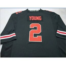 Chen37 Youth Ohio State Buckeyes #2 Chase Young Goodjob real embroidery College Football Jersey Size S-5XL or custom any name or number jersey