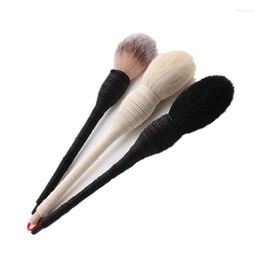 Eyelash Curler Profesional Flame Brush Flat Goat Wool Rattan Makeup Cosmetic Blush Powder Foundation Make Up Beauty Brushes For Harv22