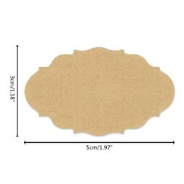 Gift Wrap NICEFurniture 300pcs Natural Kraft Paper Stickers Blank Writable Seal Labels Mason Jar Glass Bottle Cake Baking StickerGift