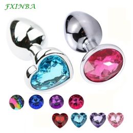 FXINBA Stainless Steel Anal Plug Metal Butt Large Set Tail Waterproof Jewelry Beads Buttplug Adult sexy Toys for Women Man