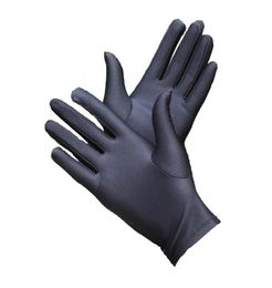 Unisex Wrist Plain White Performance Gloves Magican Costume Accessories Short Waitress Gloves Manner Ceremonial Glove Black M L
