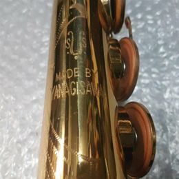 gold lacquer UK - 1976 Yanagisawa S6 Soprano Saxophone Musical Instrument B Flat Brass Gold Lacquer New Arrival Sax Saxophone-Made in Japan221b