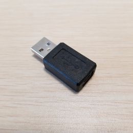 10pcs/lot USB Type A Male to Mini Type B Female Adapter Converter Plug Data Jack Black