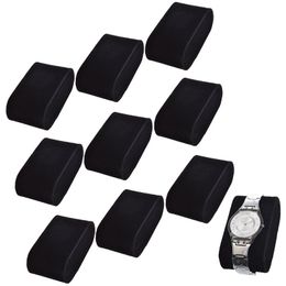 10PCS Wholesale Durable Portable Watch Pillows Display for Wristwatch Bracelet Pad Storage Box Stand Cushion black White 220429