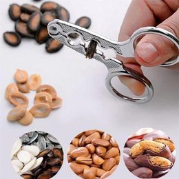 Multifunction Stainless Steel Sunflower Melon Seed Plier Nut Cracker Creative Home Tool Kitchen Gadget Accessories