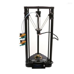 Printers HE3D K200 2 In 1 Out Extruder Autoleveling DIY Delta 3d Printer Kit Support Multi Material Filament High Precision Quality Roge22
