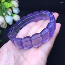 Beaded Strands Fluorite Natural Stone Bracelet Hand Row Purple Fashion Bracelets For Women Men Jewellery Fawn22