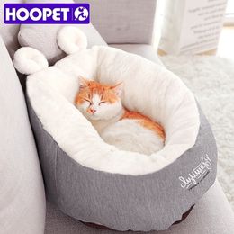 HOOPET Pet Cat Dog Bed Warming House Soft Material Sleeping Bag Cushion Puppy Kennel Y200330